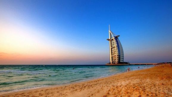 Popular beaches of Dubai